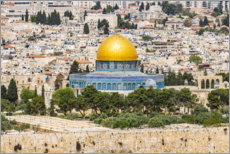 Poster Vista dal Monte degli Ulivi a Gerusalemme