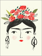 Adesivo murale  I sogni di Frida Kahlo II - Victoria Borges