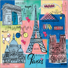 Poster Viaggio intorno al mondo - Parigi