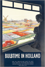 Poster Bulbtime in Holland
