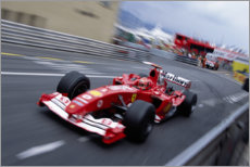 Stampa su tela  Michael Schumacher, Ferrari F2004, F1 Monaco 2004