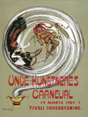 Poster  Carnevale per giovani artisti (norvegese) - Rudolf Krog