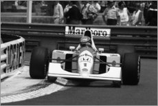 Stampa su tela  Ayrton Senna, McLaren MP4/6B, Gran Premio di Monaco 1992