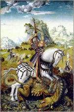 Poster  St. George - Lucas Cranach d.Ä.