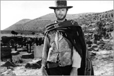 Stampa su PVC  Clint Eastwood in un Western