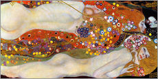 Stampa su plexi-alluminio  Bisce d'acqua II - Gustav Klimt