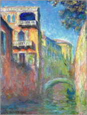 Poster  Il Rio della Salute - Claude Monet