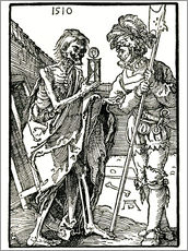 Stampa su plexi-alluminio  Tod und Landsknecht - Albrecht Dürer