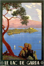 Adesivo murale  Le lac de Garda - Vintage Travel Collection