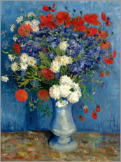 Poster  Vaso con fiordalisi e papaveri - Vincent van Gogh