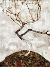 Stampa su plexi-alluminio  Piccolo albero a fine autunno - Egon Schiele