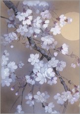 Adesivo murale  Ramo con fiori di ciliegio - Haruyo Morita