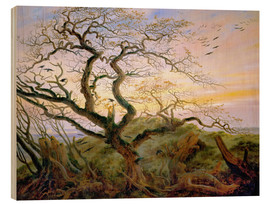 Stampa su legno  L'albero dei corvi - Caspar David Friedrich