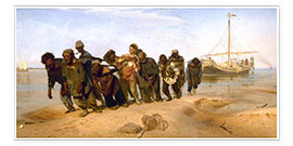 Poster  I battellieri del Volga - Ilya Efimovich Repin