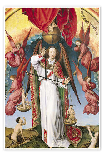 Poster Ultimo giudizio, San Michele, soppesando le anime