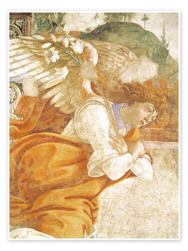 Poster Annunciazione, dettaglio dell'Arcangelo Gabriele