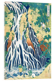Stampa su vetro acrilico  Cascate di Kirifuri sulla montagna di Kurokami - Katsushika Hokusai