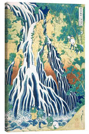 Stampa su tela  Cascate di Kirifuri sulla montagna di Kurokami - Katsushika Hokusai