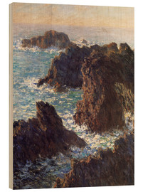 Stampa su legno  Scogli di Belle-Ile - Claude Monet