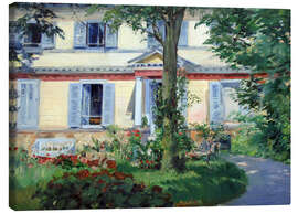 Stampa su tela  Country house in Rueil - Édouard Manet