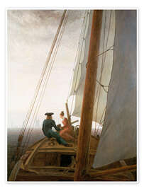 Poster  Sulla barca a vela - Caspar David Friedrich