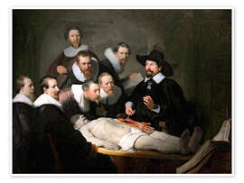 Poster  Lezione di anatomia del dottor Tulp - Rembrandt van Rijn