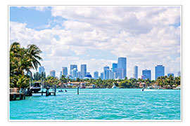 Poster  Skyline di Miami - Stefan Becker