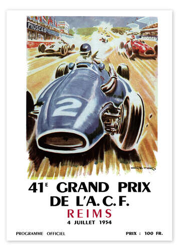 Poster Grand prix, Reims