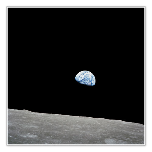 Poster Terra vista dalla Luna