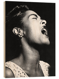 Stampa su legno  Billie Holiday