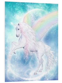 Stampa su PVC  Pegaso, l'unicorno arcobaleno - Dolphins DreamDesign