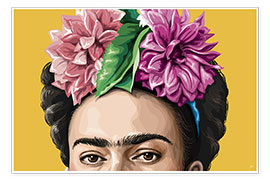 Poster  Frida Kahlo Eyes - Claudio Limón
