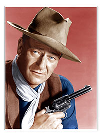 Poster John Wayne as a cowboy