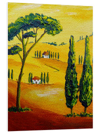 Stampa su PVC  Tuscany Landscape 2 - Christine Huwer