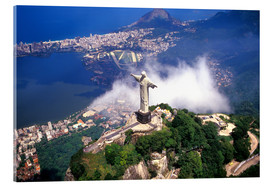 Stampa su vetro acrilico  Cristo su Rio de Janeiro - Bill Bachmann