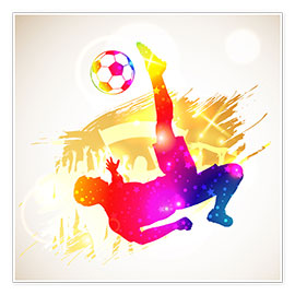 Poster Giocatore di calcio