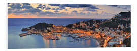 Stampa su PVC  Port Soller Mallorca at night - FineArt Panorama
