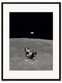 Stampa artistica con cornice  Apollo 11, Superficie lunare - NASA