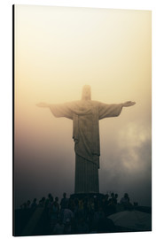 Stampa su alluminio  Christ the redeemer statue at sunset, Rio de Janeiro, Brazil - Alejandro Moreno de Carlos