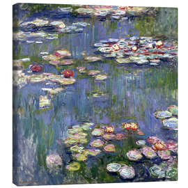 Stampa su tela  Ninfee, 1916 - Claude Monet