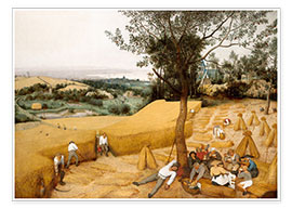 Poster  Mietitura - Pieter Brueghel d.Ä.