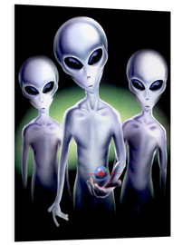 Stampa su PVC  Alien trio - Area 51