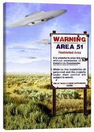 Stampa su tela  Desert - Area 51