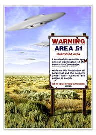 Poster  Desert - Area 51