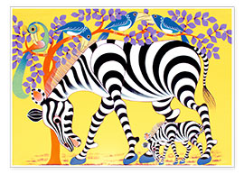 Poster  Cammino delle zebre - Rafiki