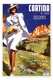 Poster  Cortina - Vintage Travel Collection