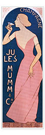 Poster  Champagne Jules Mumm - Maurice Realier-Dumas
