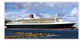 Poster  Queen Mary 2 in the port of La Palma - MonarchC