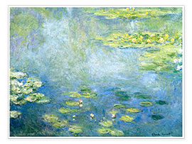 Poster  Water-Lily Pond I - Claude Monet
