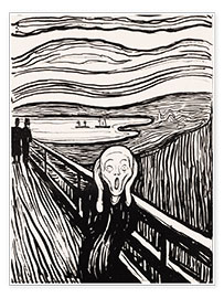 Poster  L'urlo - Edvard Munch